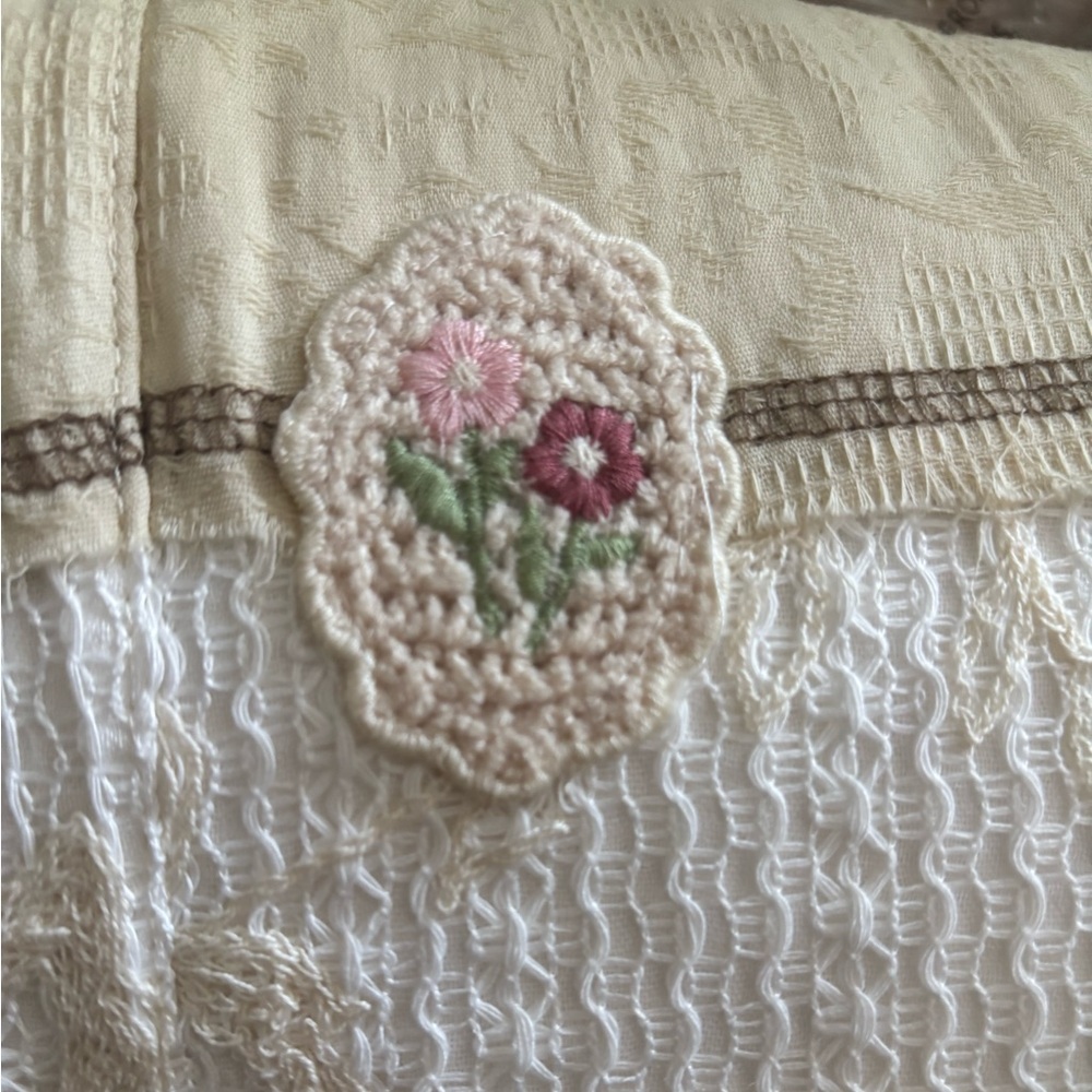 POL Embroidered Drawstring Lace
Patchwork Wide Le… - image 8